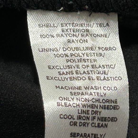 LOFT Black Floral Print Button Front Wide Leg Jumpsuit Size L‎ - Picture 11 of 12